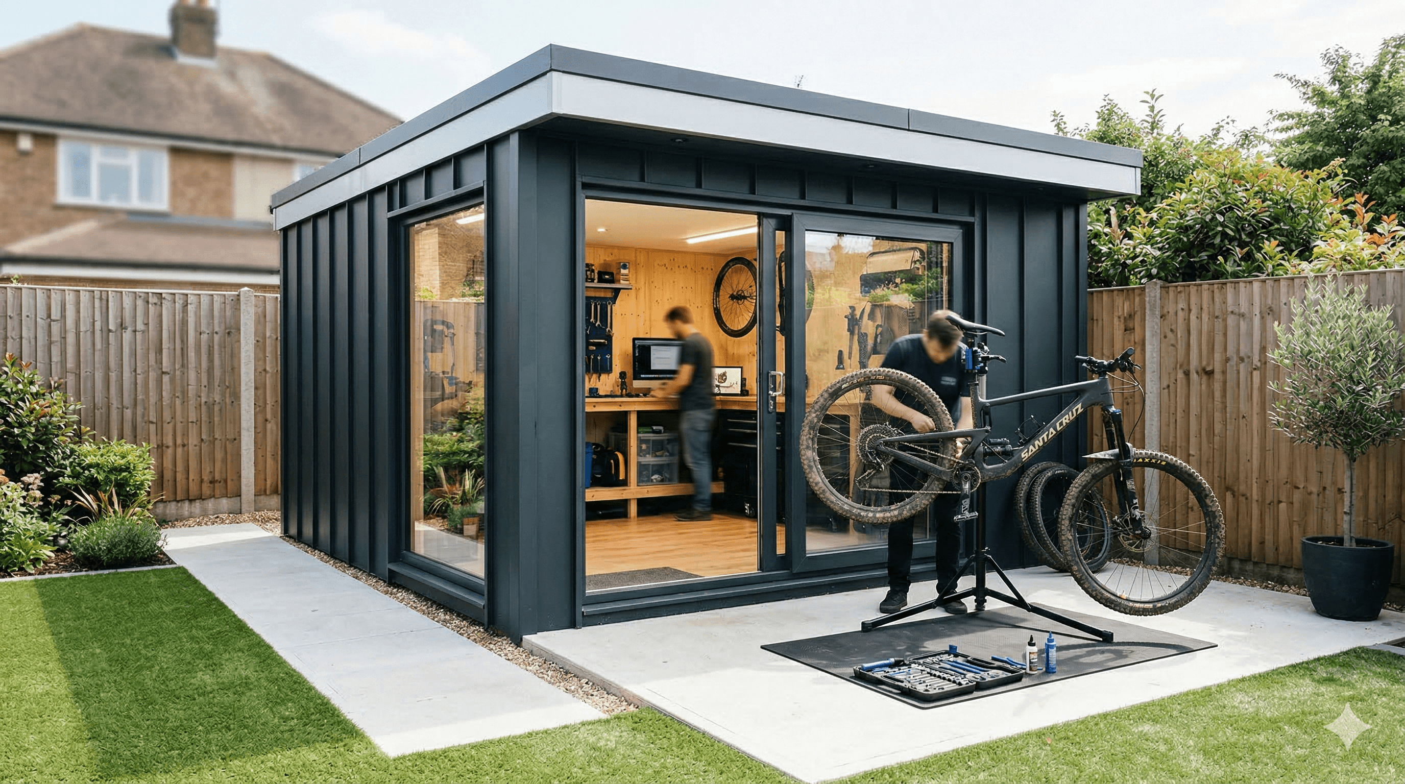 The Workshop garden room by Cheshire Garden Rooms